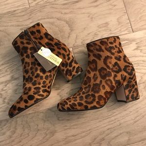 Zara leopard ankle boots - eu 38 / size 7.5